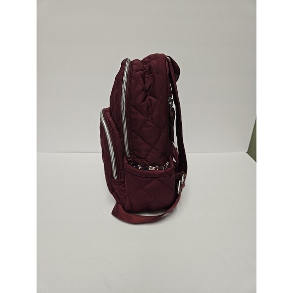 NWT $110 Vera Bradley Ultralight Quilted Backpack Raisin Color Burgundy main image 9
